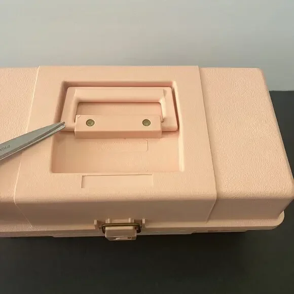 Plano Caboodles Pink Peach Plastic 2 Tray Jewelry Make Up Storage Case 552072 - Picture 14 of 14